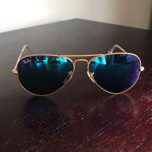 Ray-ban aviator flash lenses sunglasses